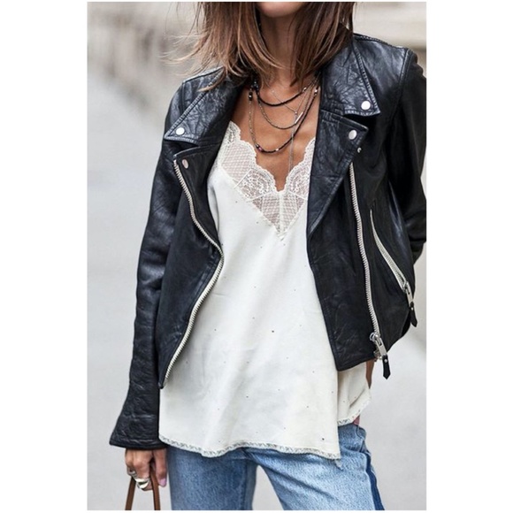 Lace detail with studded dot off shoulder cami top - Picture 3 of 3